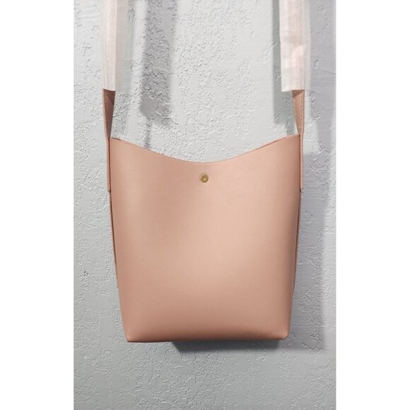 Samara Pink Vegan Leather Crossbody Bag With Adjustable Strap - Picture 3 of 6